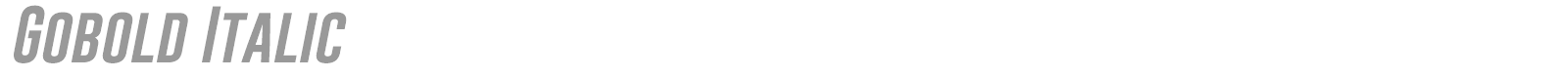 Gobold font preview